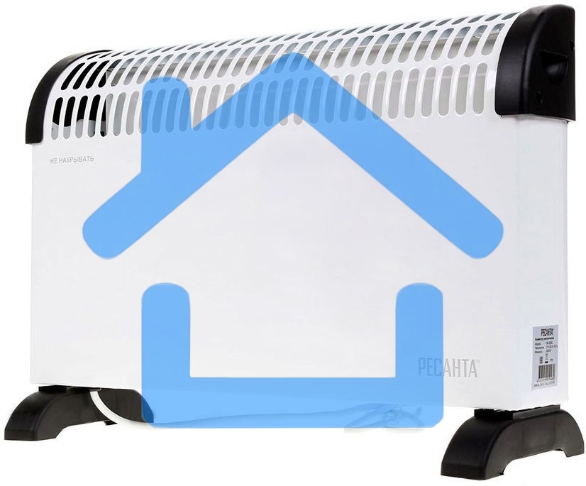 Конвектор Ресанта ОК-1500С белый, 1500 Вт, 20 м2, термостат