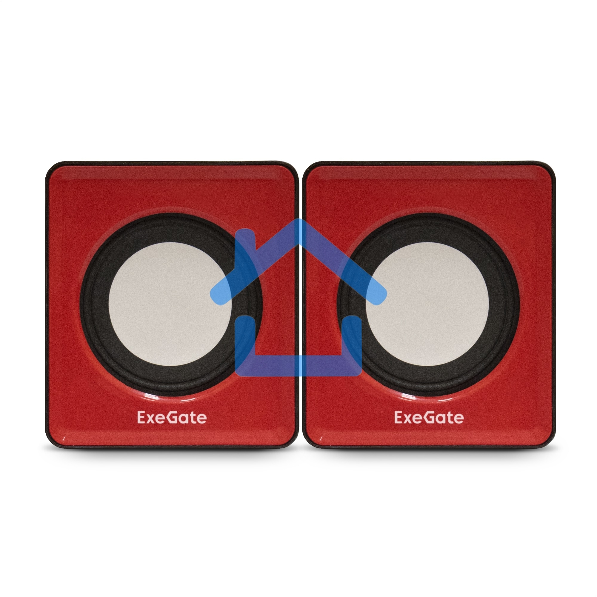 Акустическая система 2.0 ExeGate EX289920RUS Disco 140 Red (питание USB, 2х3Вт (6Вт RMS), 100-20000Гц, красный)