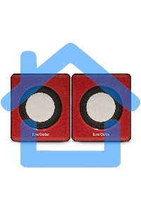 Акустическая система 2.0 ExeGate EX289920RUS Disco 140 Red (питание USB, 2х3Вт (6Вт RMS), 100-20000Гц, красный)