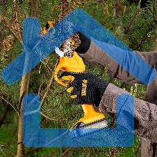 Перчатки универсальные Denzel 67999 силиконовое нанесение, размер 9