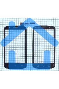 Сенсорное стекло (тачскрин) для DNS S4504, черное