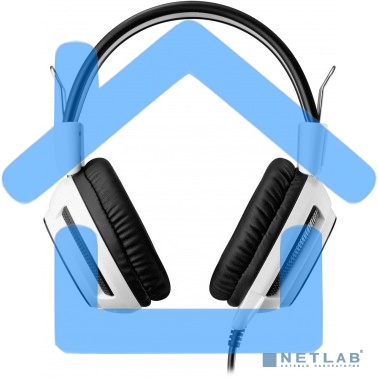 Наушники с микрофоном Oklick HS-G300 белый/черный 2.5м мониторы