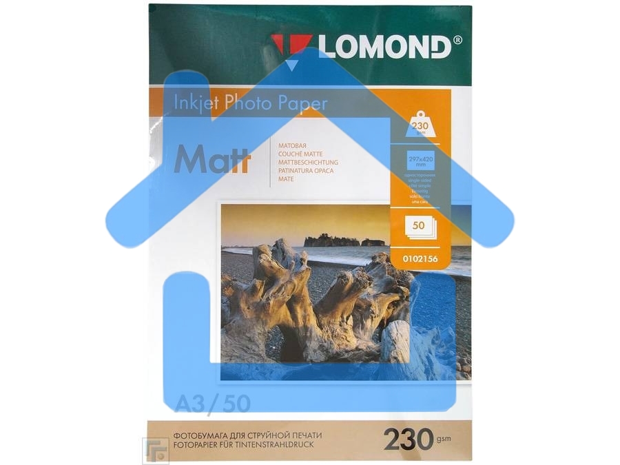 Фотобумага LOMOND односторонняя, матовая, A3 / 230гр./ 50 листов