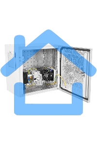 Шкаф ЭКОНОМ уличный всепогодный настенный укомплектованный (В300 Ш300 Г210), комплектация T1-IP54