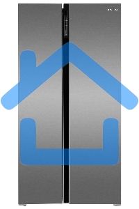 Холодильник Hyundai CS6503FV нержавеющая сталь двухкамерный инвертер 407/205л морозилка сбоку