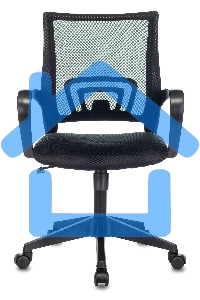 Кресло компьютерное Бюрократ CH-695N/BLACK спинка сетка черный TW-01, сиденье черный TW-11, механизм качания