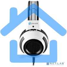 Наушники с микрофоном Oklick HS-G300 белый/черный 2.5м мониторы