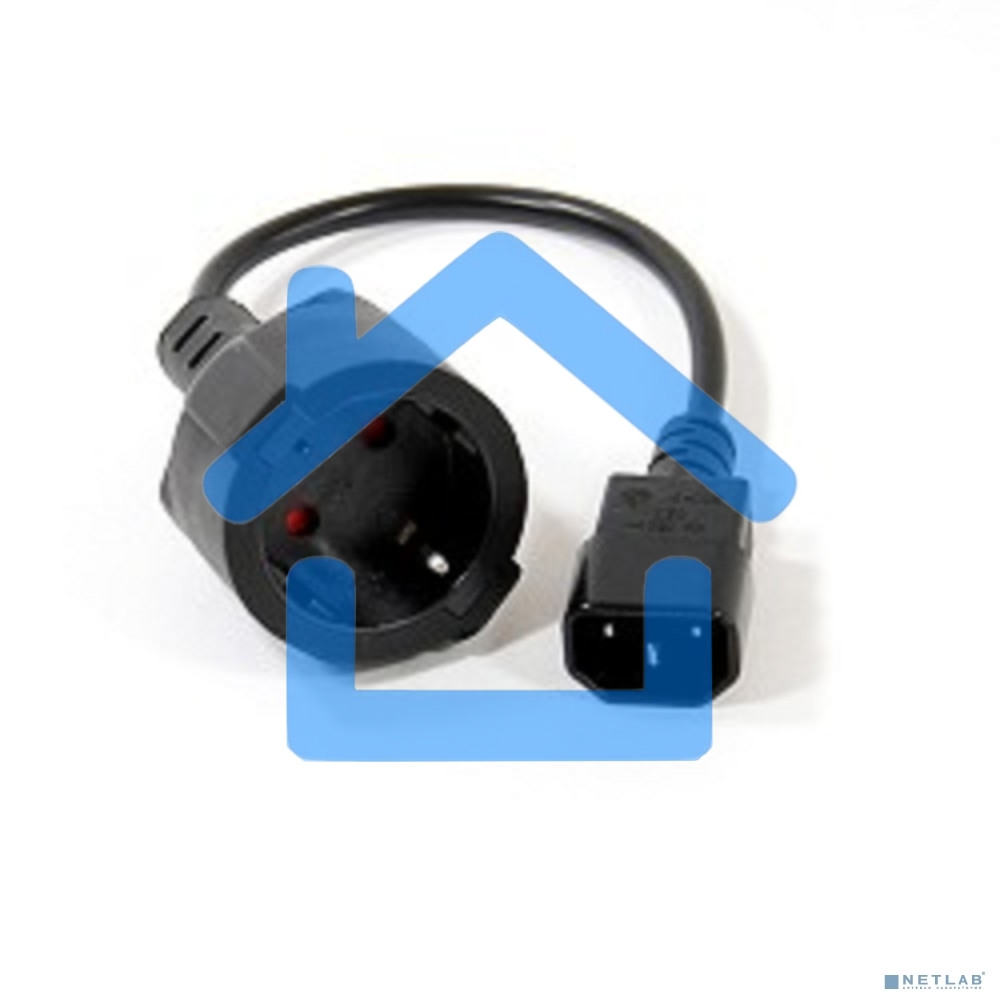 Кабель-переходник UPS->розетка VCOM (IE-320 C14 to Socket Type-F) 3Gx0,75mm VDE <CE002>