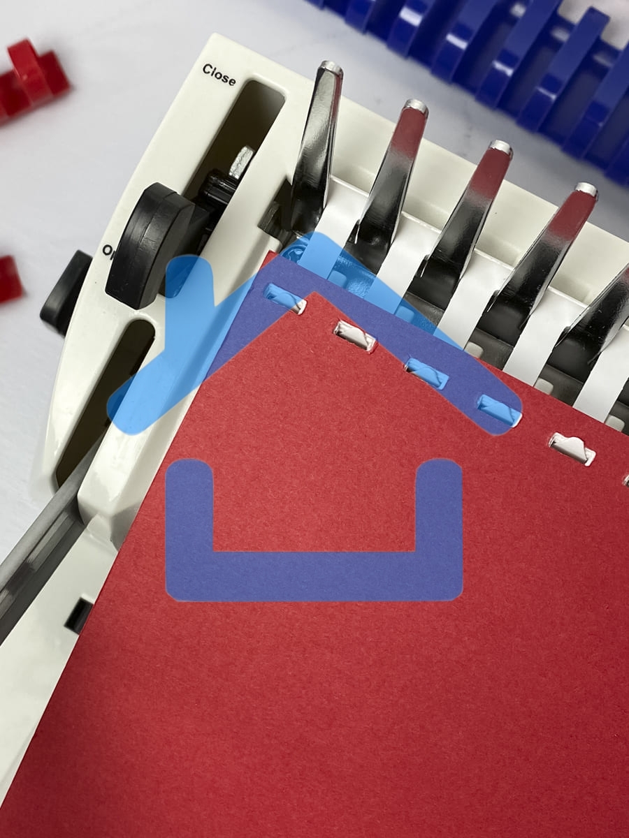 Переплетчик Heleos БП-16 A4/перф.16л.сшив/макс.500л./пластик.пруж. (6-51мм)