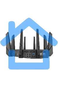 Роутер ASUS ROG GT-AXE16000 802.11 a/b/g/n/ac/ax до 1148 + 4804Мбит/c, 2,4 + 5 гГц, 8 антенн, USB, GbT LAN ; 90IG06W0-MU2A10