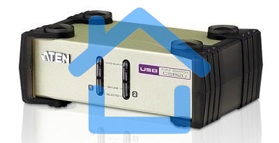 Переключатель ATEN KVM Switch CS82U-AT KVM-переключатель, VGA/SVGA+KBD+MOUSE, 1> 2 блока/порта/port PS2/USB, с KVM-шнурами PS2/USB 2х1.2м