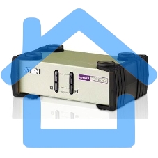 Переключатель ATEN KVM Switch CS82U-AT KVM-переключатель, VGA/SVGA+KBD+MOUSE, 1> 2 блока/порта/port PS2/USB, с KVM-шнурами PS2/USB 2х1.2м