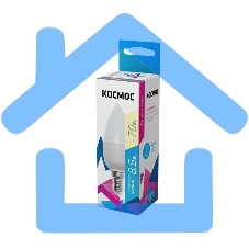 Лампа светодиодная LED BASIC CN 8.5Вт 220В E14 3000К Космос LkecLED8.5wCNE1430