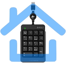 Числовой блок A4Tech Fstyler FK13 проводной, USB, серый