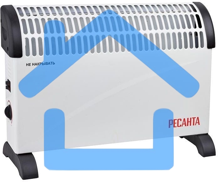 Конвектор Ресанта ОК-1500С белый, 1500 Вт, 20 м2, термостат