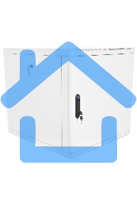 Шкаф телеком. настенный разборный 12U (600х650), съемные стенки, дверь металл (ШРН-М-12.650.1) (1 коробка)