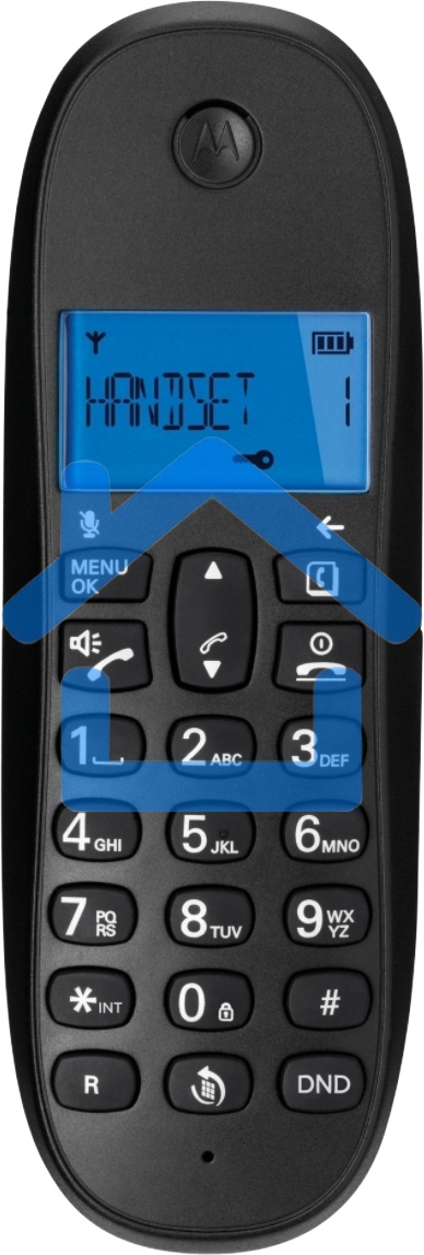 Радиотелефон Dect Motorola C1001СB+ черный АОН