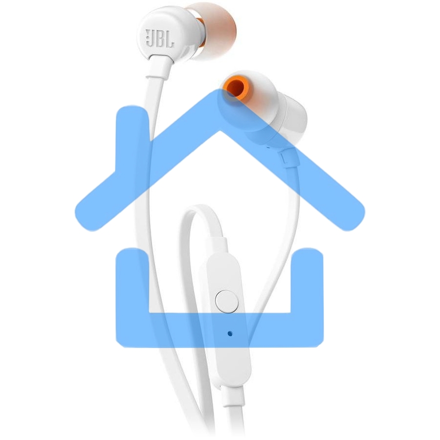Наушники JBL Tune 110, 3.5 мм, внутриканальные, белый