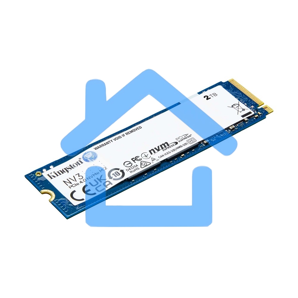 Накопитель SSD Kingston NV3, 2000Gb, M.2 2280, PCIe 4.0 x4, NVMe, R/W 6000/5000