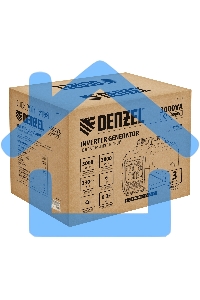 Генератор инверторный GS-3000iS, 3,0 кВт, 230 В, закрытый корпус, ручной старт DENZEL