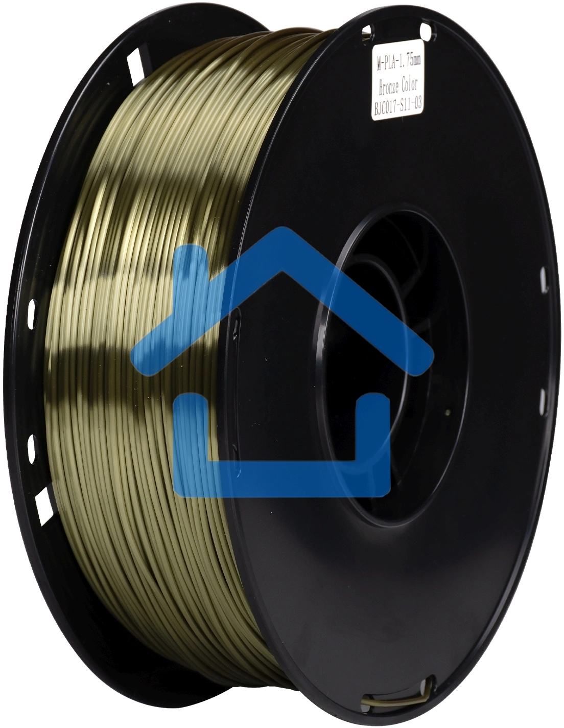 Пластик для принтера 3D Cactus CS-3D-PLA-1KG-S-BRON PLA SILK d1.76мм 1кг L326м 1цв.