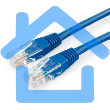 Патч-корд медный UTP Cablexpert PP10-7.5M/B кат.5, 7.5м, литой, многожильный (синий)