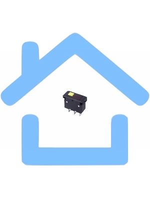 Автомат - предохранитель Rexant 250V 15А (3с) RESET-OFF красный с подсветкой