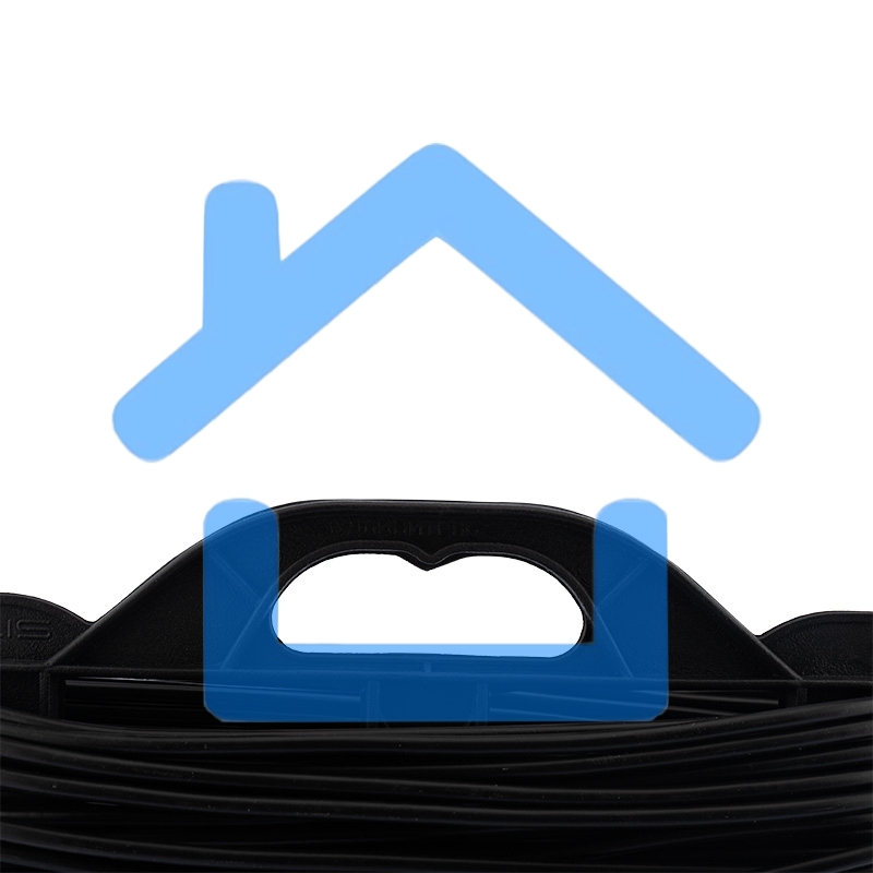 Удлинитель-шнур на рамке PROconnect ПВС 2х0.75, 30 м, б/з, 6 А, 1300 Вт, IP20, черный (Сделано в России)