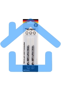 Пилка для электролобзика по металлу KRANZ T118B 76 мм 12 зубьев на дюйм 3-6 мм (2 шт./уп.)