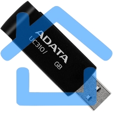 Флешка USB ADATA UC310 (UC310-256G-RBK), 256 Gb, USB 3.2 Gen1, R/W 100/30, черный