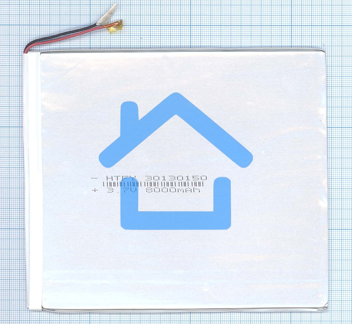 Аккумулятор Li-Pol (батарея) 3*130*150мм 2pin 3.7V/8000mAh