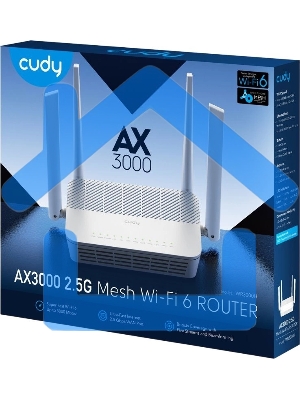 Роутер беспроводной Cudy WR3000H AX3000 100/1000/2500BASE-T