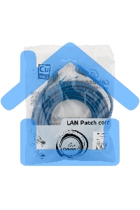 Патч-корд медный UTP Cablexpert PP10-7.5M/B кат.5, 7.5м, литой, многожильный (синий)