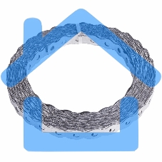 Лента полоса монтажная оцинкованная, перфорированная волна Rexant 17х0,55 мм, рулон 25 м