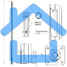 Опора ОГК-6 верх 75 оцинк. Пересвет В00000171