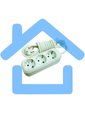 Удлинитель 3 гн 3 м с\з Makel MGP133