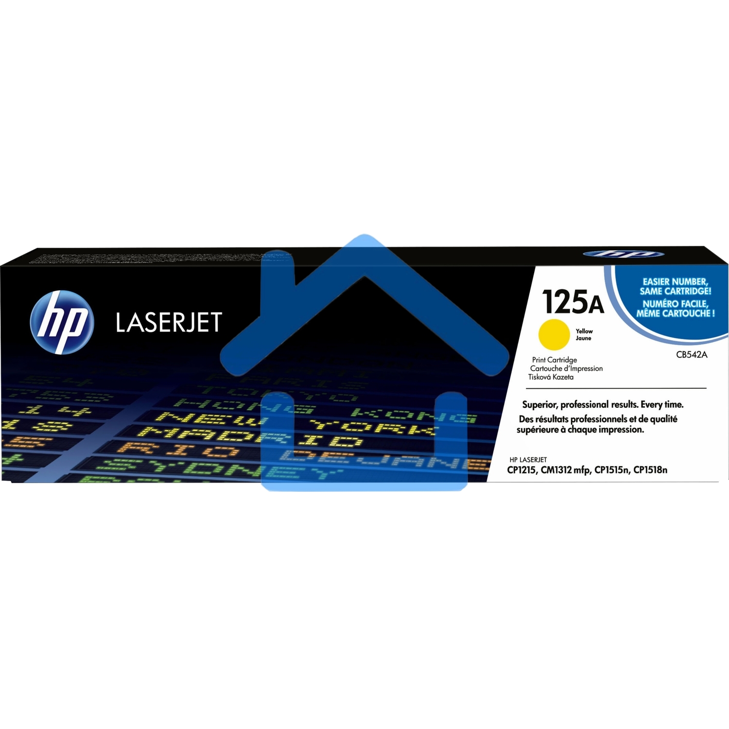 Картридж лазерный HP CB542A желтый LJ P1215/1515 (1400стр.)