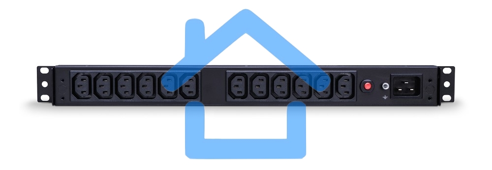 Блок распределения питания PDU CyberPower PDU83401 Basic 1U type, 16Amp, 12 IEC outlets