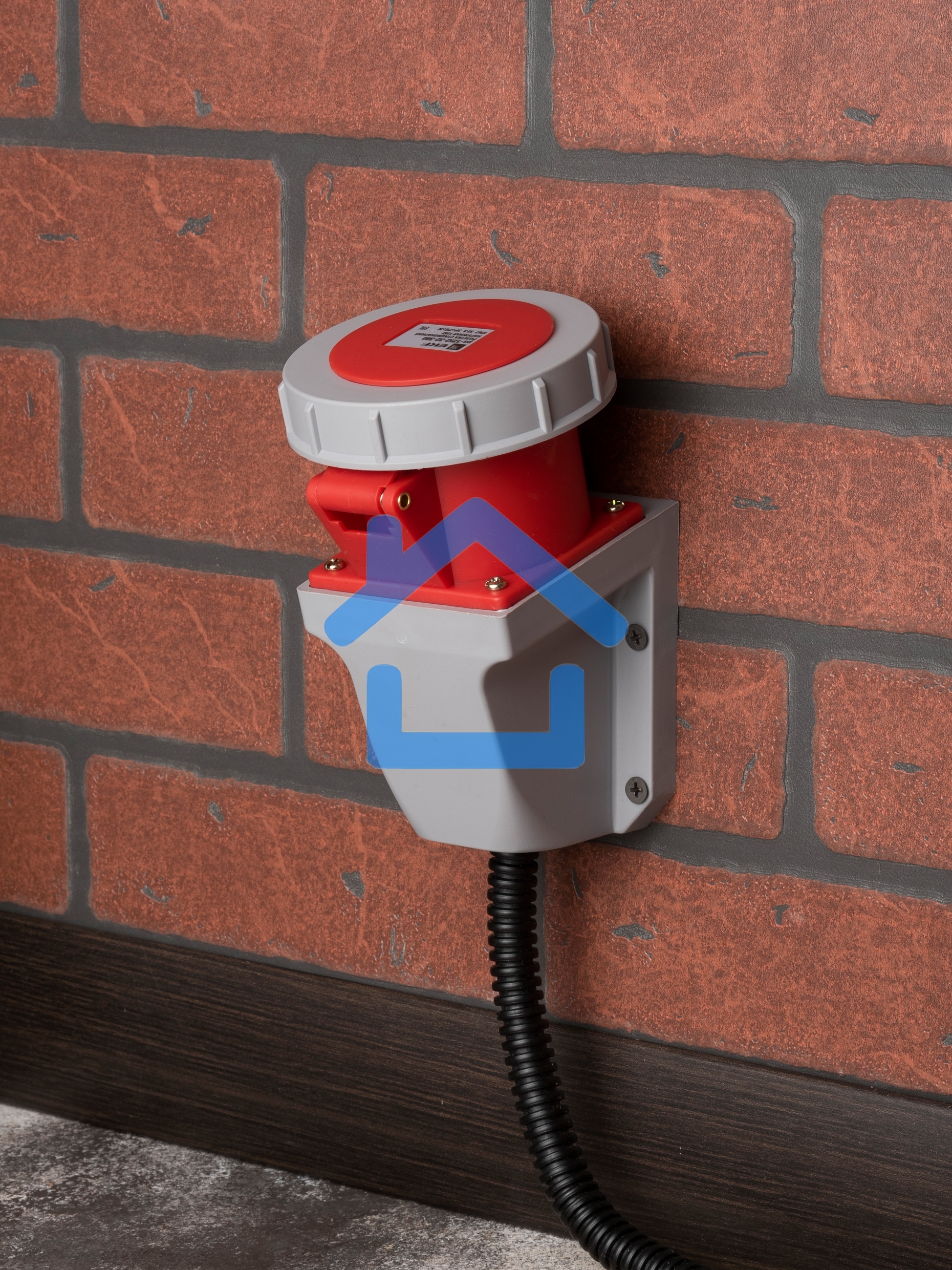 Розетка стационарная наружная 1252 3Р+РЕ+N 32А 380В IP67 PROxima EKF ps-1252-32-380