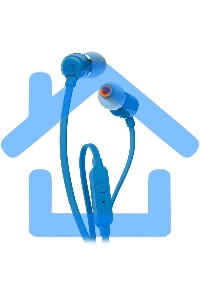 Наушники JBL Tune 110, 3.5 мм, внутриканальные, синий