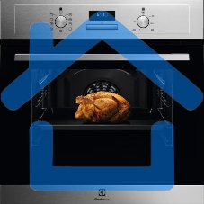 Встраиваемый духовой шкаф Electrolux EOF3H50BX 60 см, 72 л, 8 режимов, 59.4x59.5x56.9 см, очистка паром, нер. сталь