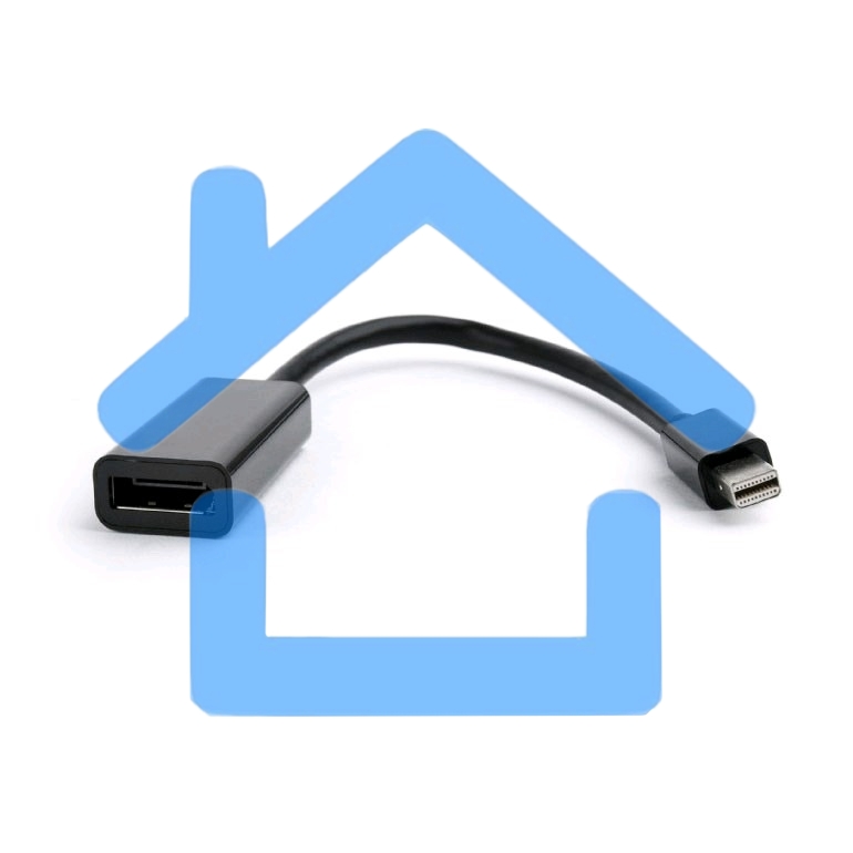 Переходник miniDisplayPort - DisplayPort, Cablexpert A-mDPM-DPF-001, 20M/20F, длина 16см, черный, пакет