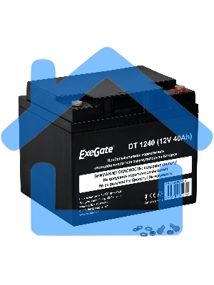 Батарея ExeGate DT 1240 (12V 40Ah), клеммы под болт М6