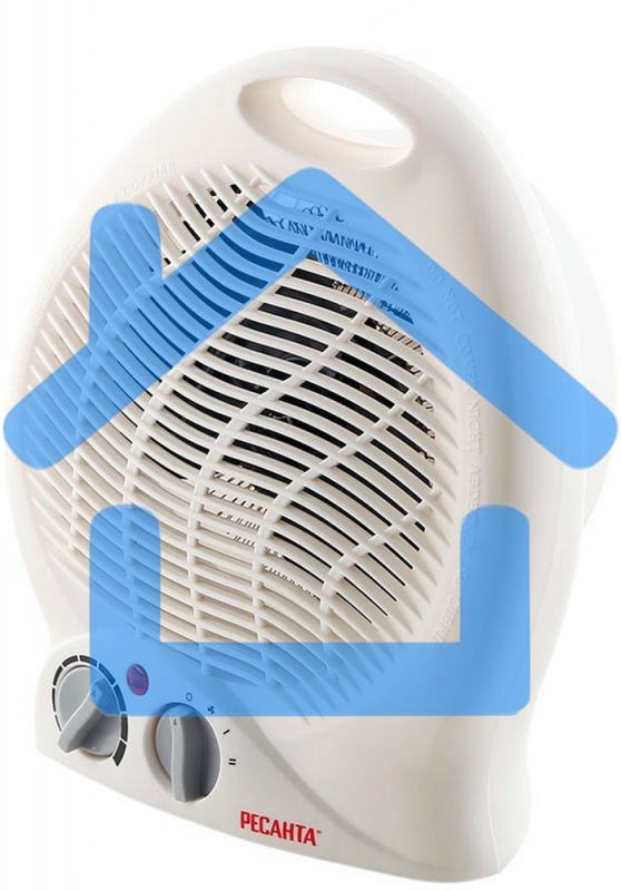 Тепловентилятор Ресанта ТВС-2 [67/2/2] спиральный, /1000/2000 Вт, защита от перегрева