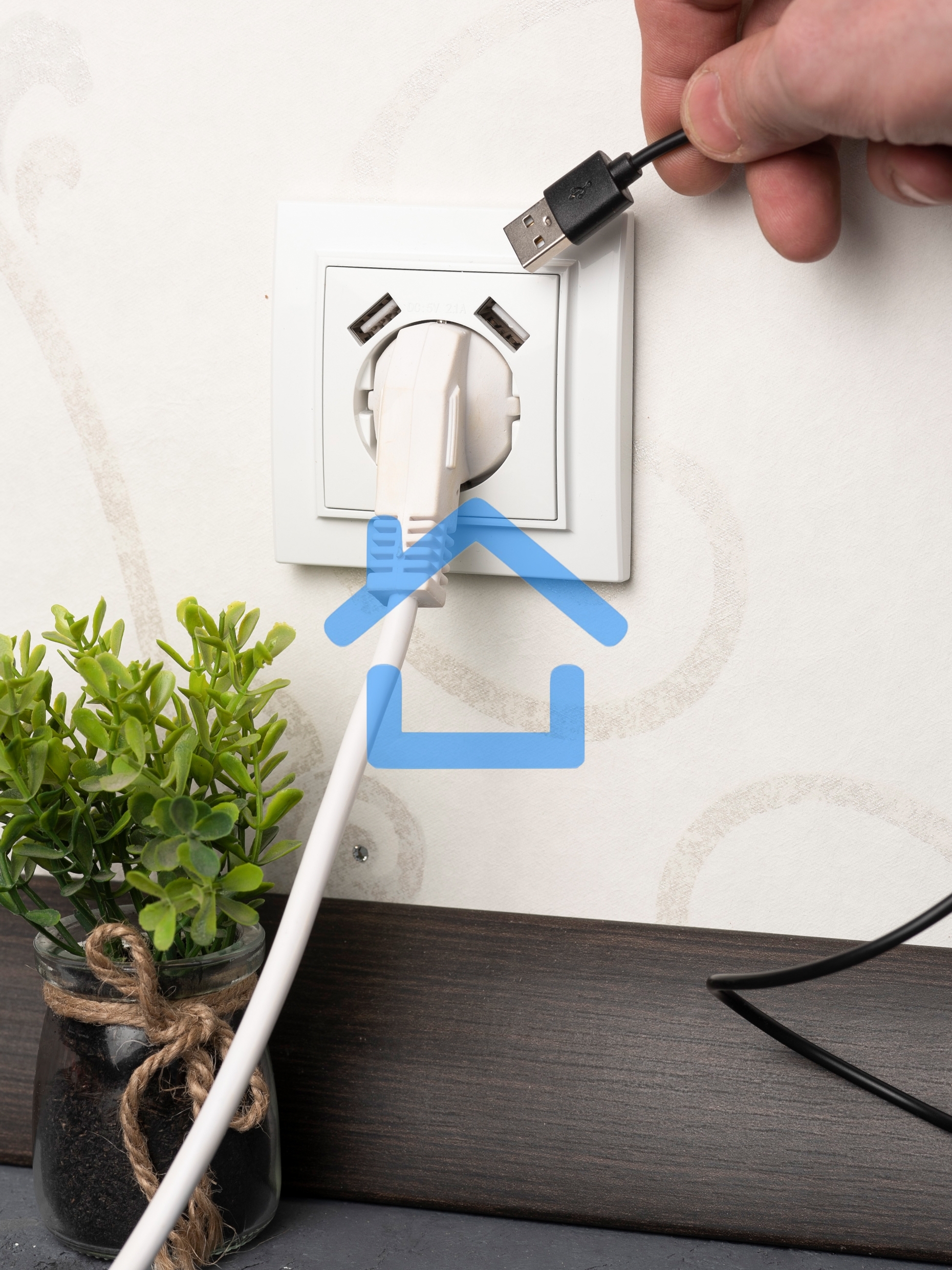 Розетка 1-местная СП с/з 16А белая с защ. штор. с 2 USB 2,1А EKF Минск