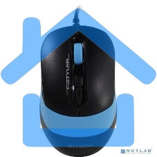 Мышь проводная A4Tech Fstyler FM10 черный/синий, 1600 dpi, USB, кнопки - 4