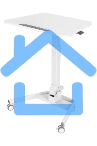 Стол для ноутбука Cactus VM-FDS109 столешница МДФ белый 73x50x108см (CS-FDS109WWT)