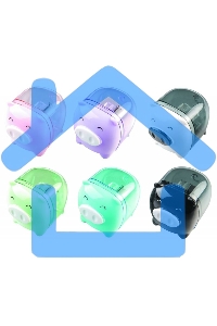 Точилка для карандашей ручная Deli Piggy E0557, 1 отверстие, пластик, ассорти, дисплей