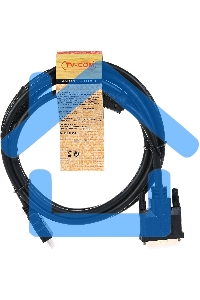 Кабель HDMI to DVI-D (19M -25M) 2м, TV-COM, 2 фильтра <LCG135F-2M>