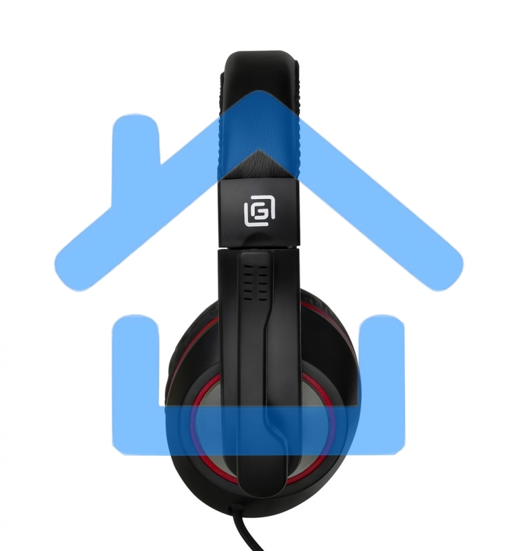 Гарнитура Oklick HS-L390G DRAGON black/red 1.8m (JD-728S)